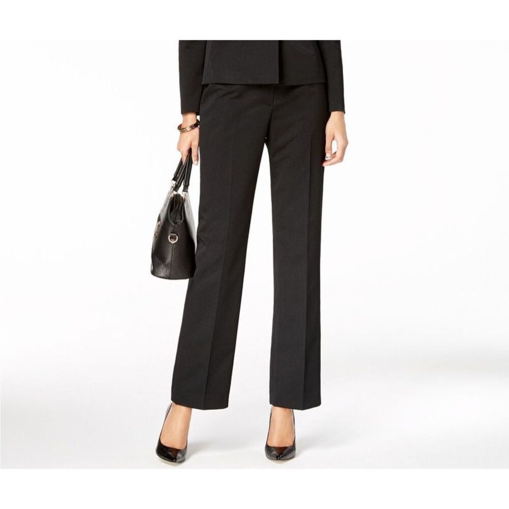 Le Suit Women S Pinstriped Dress Pants